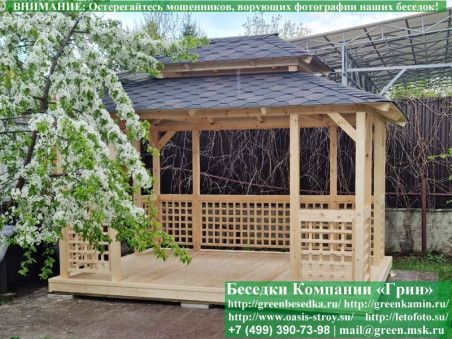Садовая Беседка "Шатер Для Дачи 3х4" - Фото № 6