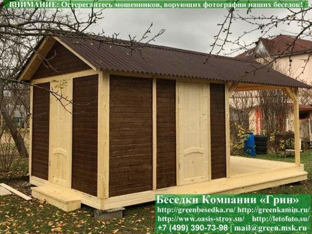 Бытовка-Хозблок С Навесом Для Дачи, Дома 3х6 - Фото № 8