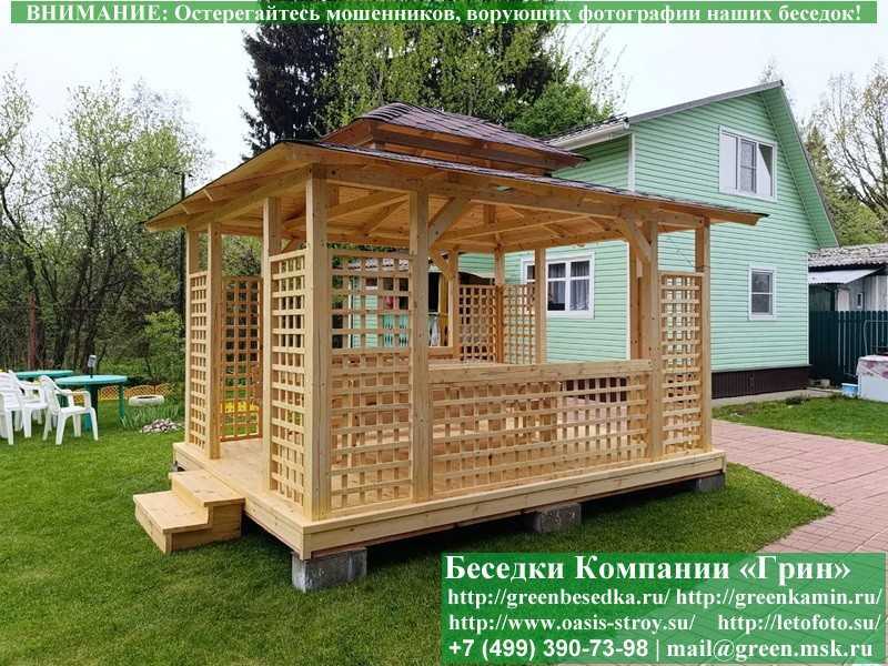 Садовая Беседка "Шатер Для Дачи 3х4" - Фото № 3