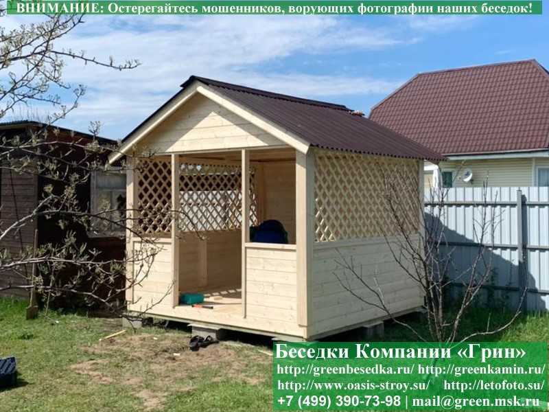 Деревянная Садовая Беседка Для Дачи 'Домик 3х3' - Фото № 28