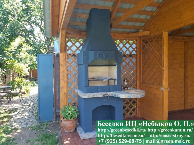 Беседка С Хозблоком Для Дачи, Дома 3х7. Вариант № 1 - Фото № 15 Беседка С Хозблоком Для Дачи, Дома 3х7. Вариант № 1 - Фото № 15