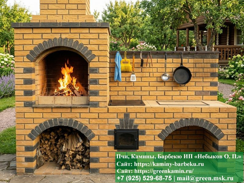Мангал-Барбекю Из Кирпича Для Дaчи, Дома № 4 - Фото № 2