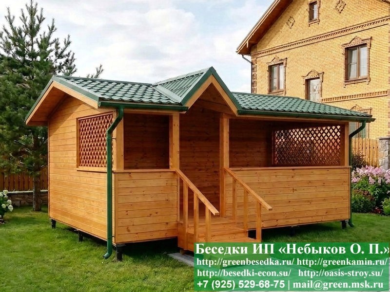 Беседка-веранда с хозблоком 4х5 и 5х6: монтаж — Москва, юго-восток