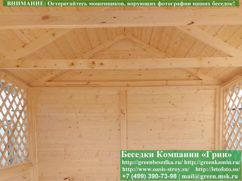 Глухая Имитация Под Кровлю В Беседку 3х6 - Фото № 3